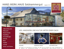 Tablet Screenshot of handwerkhaus.at